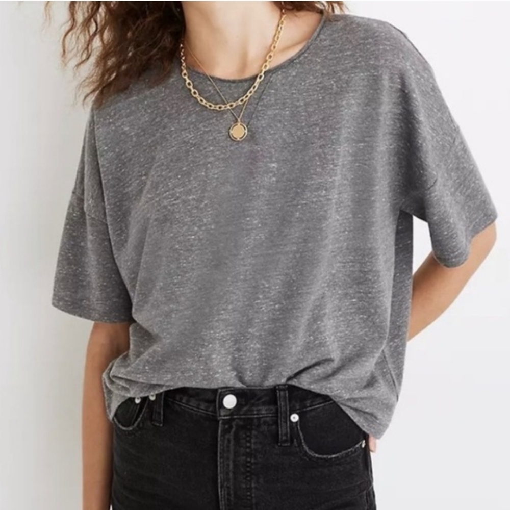 NEW Madewell Marled Sweatshirt Tee